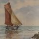 Old marine watercolour