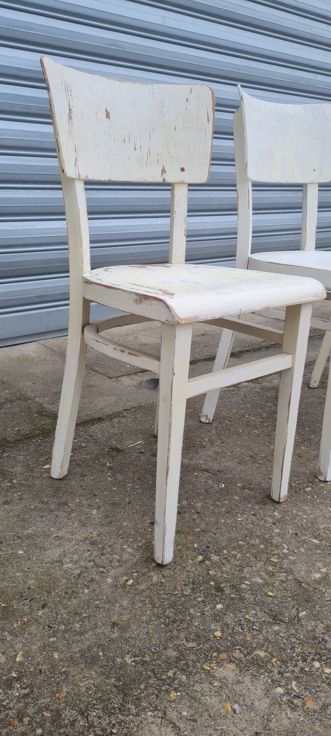 Set of four thonet bistro chairs