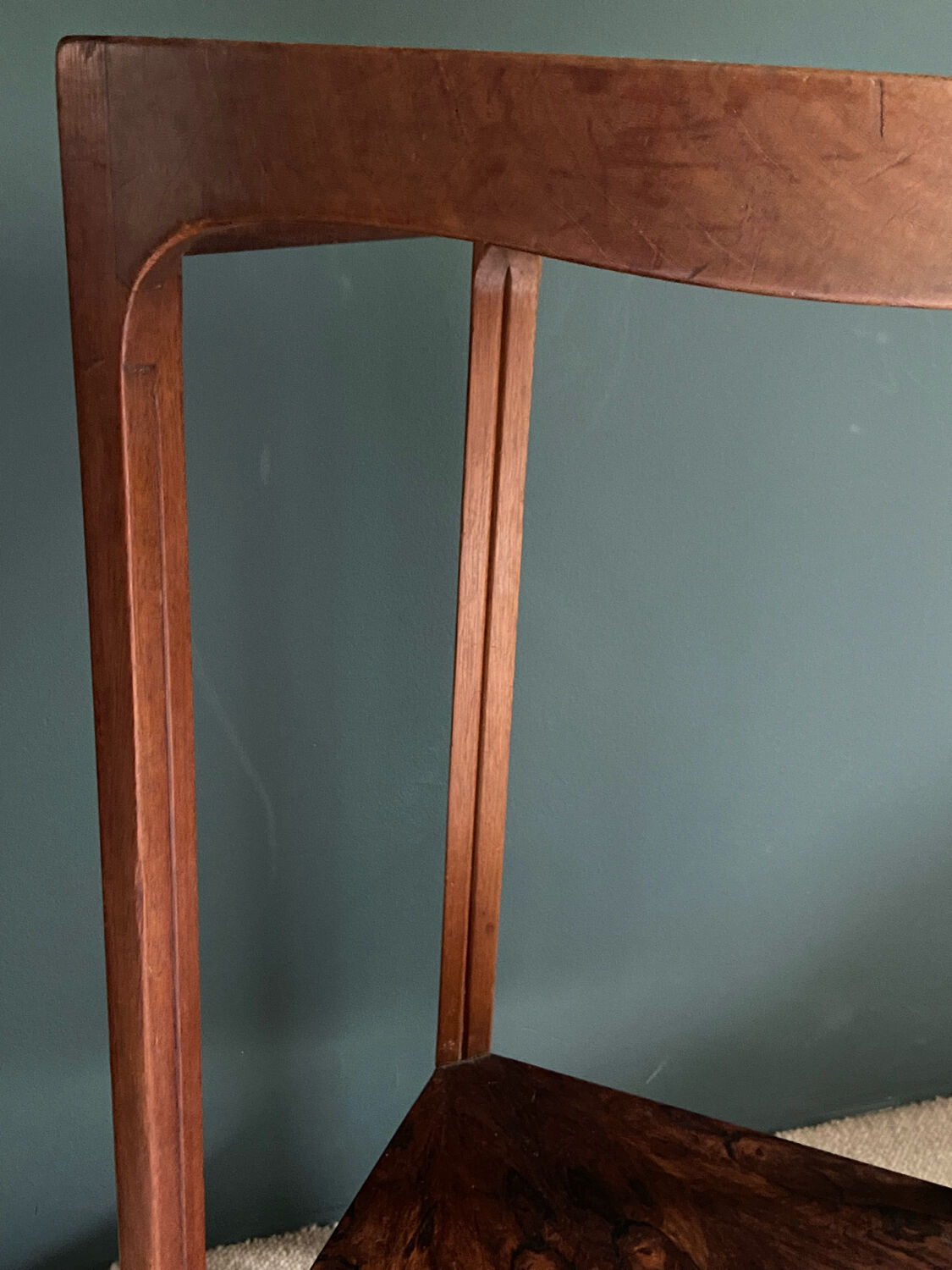 Pair of bedside tables, rosewood necks