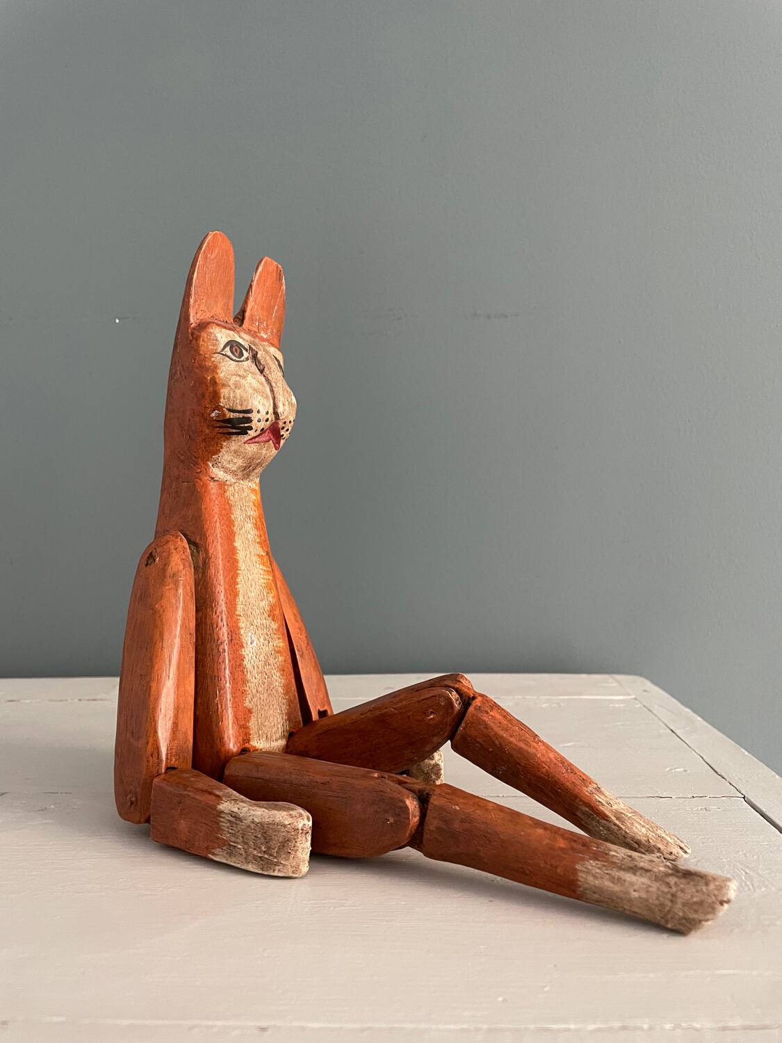 Old handcrafted wooden toy