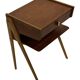 Vintage Scandinavian teak side table/bedside table and 60's Design