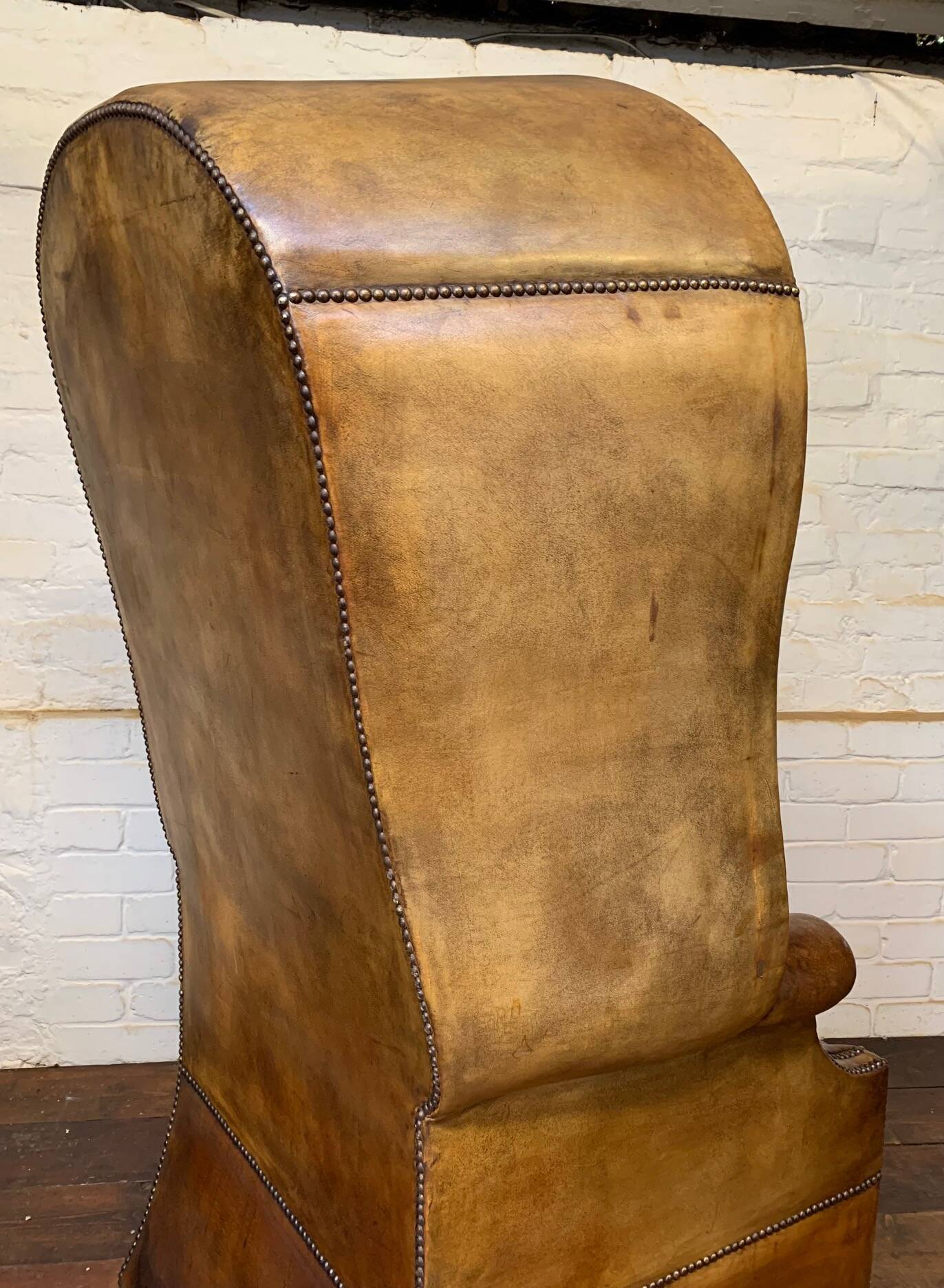 A Rare & Exceptional Deep-Buttoned Chesterfield Porter’s Chair Circa 1920’s