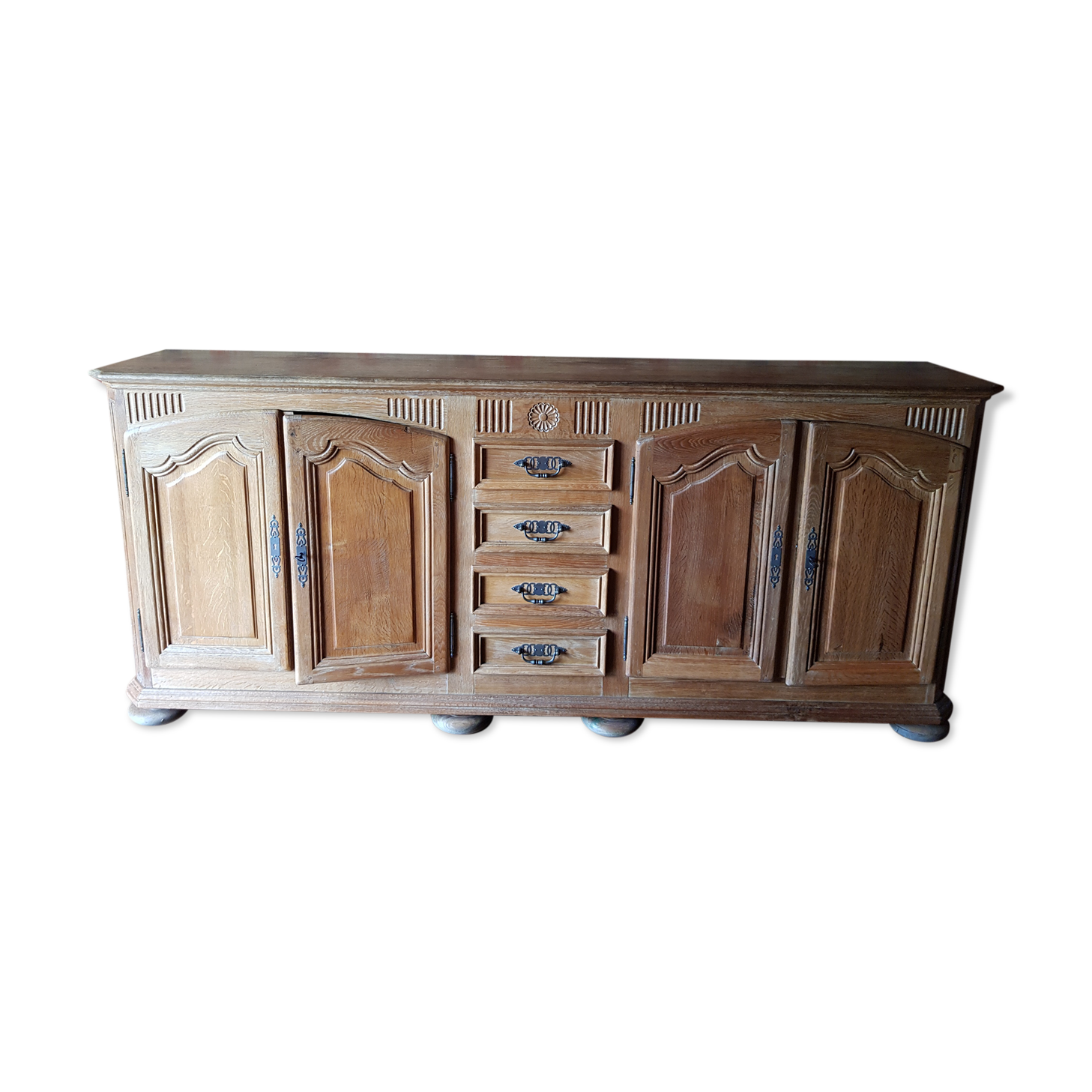 Enfilade oak brut 80s local carpenter