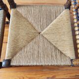 Paire de chaises anciennes bois tourné bobine