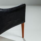 Lounge chair model 800 in leather by Hans Olsen CS Mobler Denmark 1958
