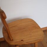 Pair of Scandinavian pine chairs