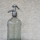 Transparent glass siphon, very thick bottom and metal cap