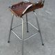 Tabouret de bar vintage Dal Vera sélectionné par Charlotte Perriand design 'Les Arcs'