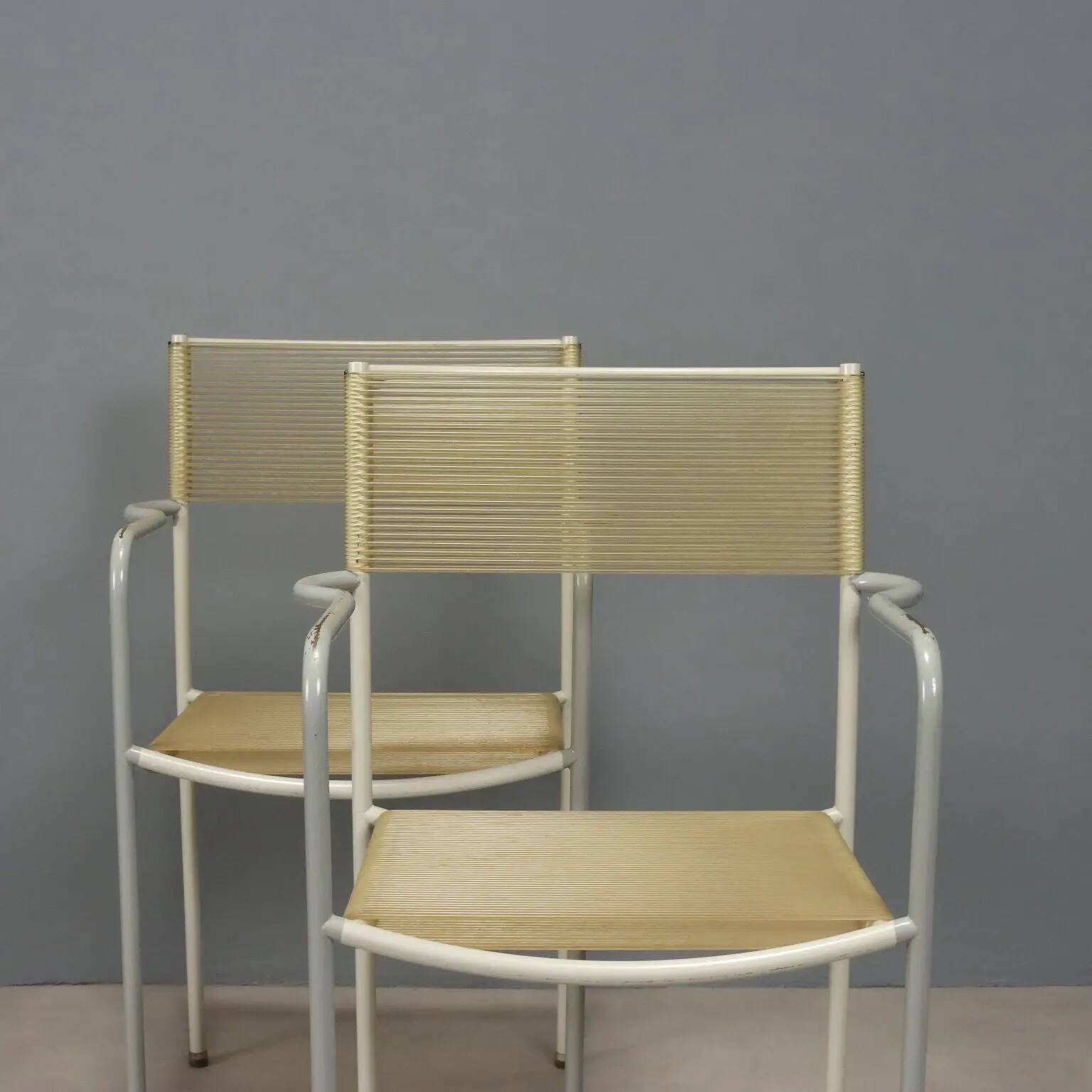 Alias Spaghetti chairs vintage design G. Belotti Italy 1980s-1990s