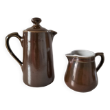 Ensemble cafetière et pot à lait