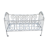 Old wrought iron of the 19 th century folding bed