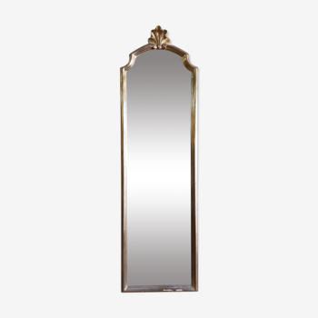 Miroir en bois doré moderne XXème 115x34cm