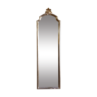 Miroir en bois doré moderne XXème 115x34cm