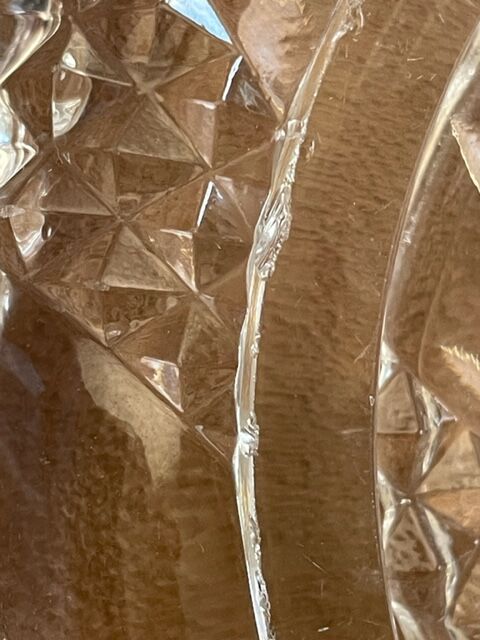 Bottle bottom Baccarat crystal, nineteenth century.