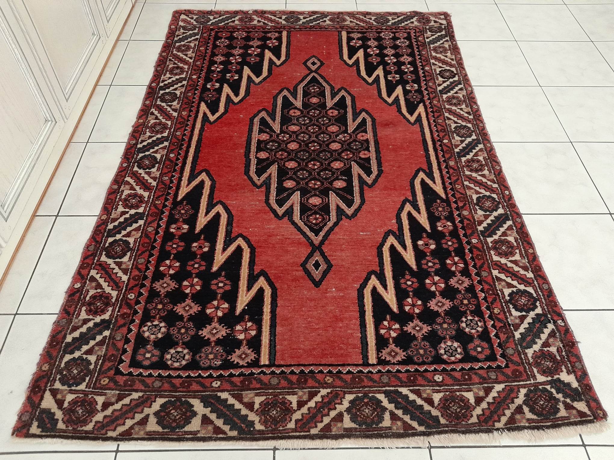 Handmade Persian Maslaghan rug 190x125cm