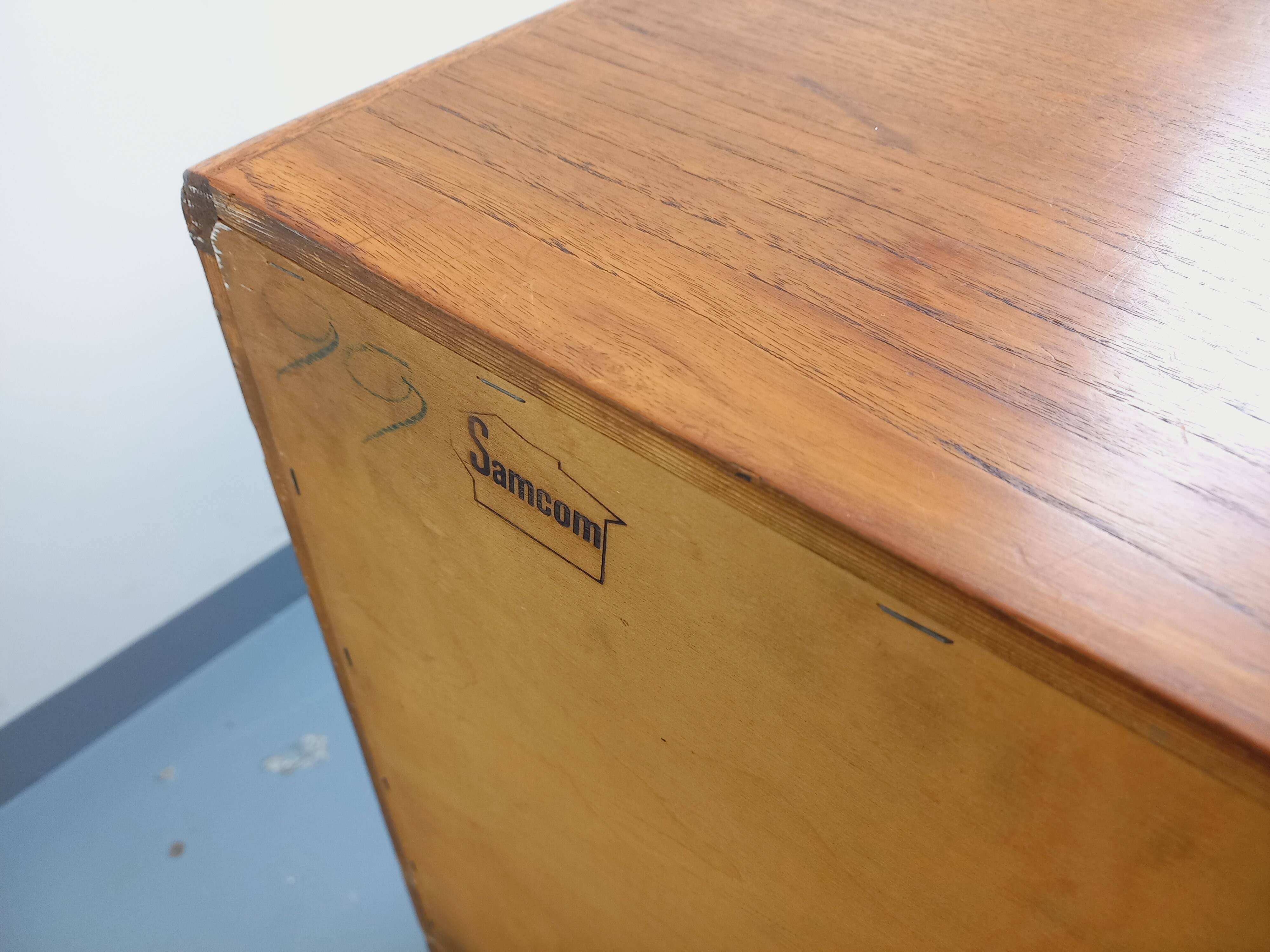 Vintage Scandinavian teak sideboard from the 60s, Johannes Andersen for Samcom