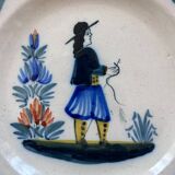 Antique plate signed HR Quimper