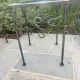 Stands / Nesting tables in patinated wrought iron with antique glass Olivier CORRO