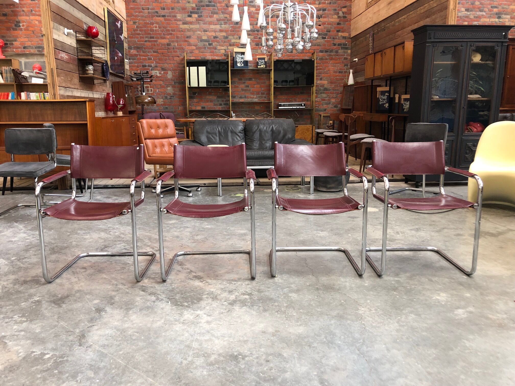 Suite of 4 chairs MG5 by Matteo Grassi for Centra Studi 1980