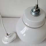 White opaline pendant light