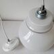 White opaline pendant light