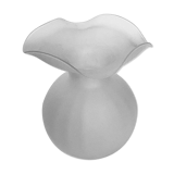 Lancel vase shaped ball frosted glass blown work of Murano