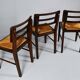 Suite de 3 chaises de Pierre Cruège datant des années 1950.