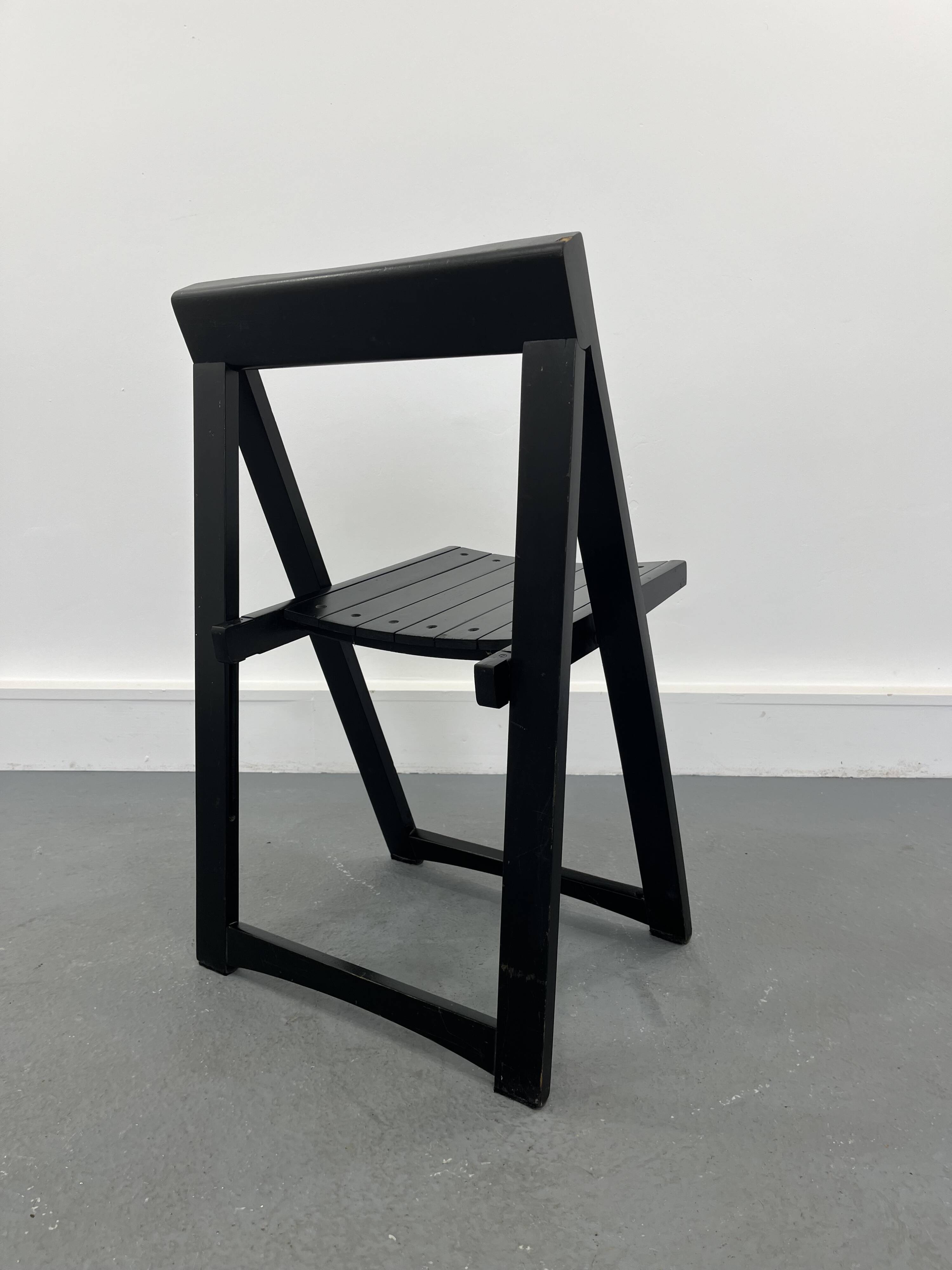 Chaise pliante en bois, années 1970