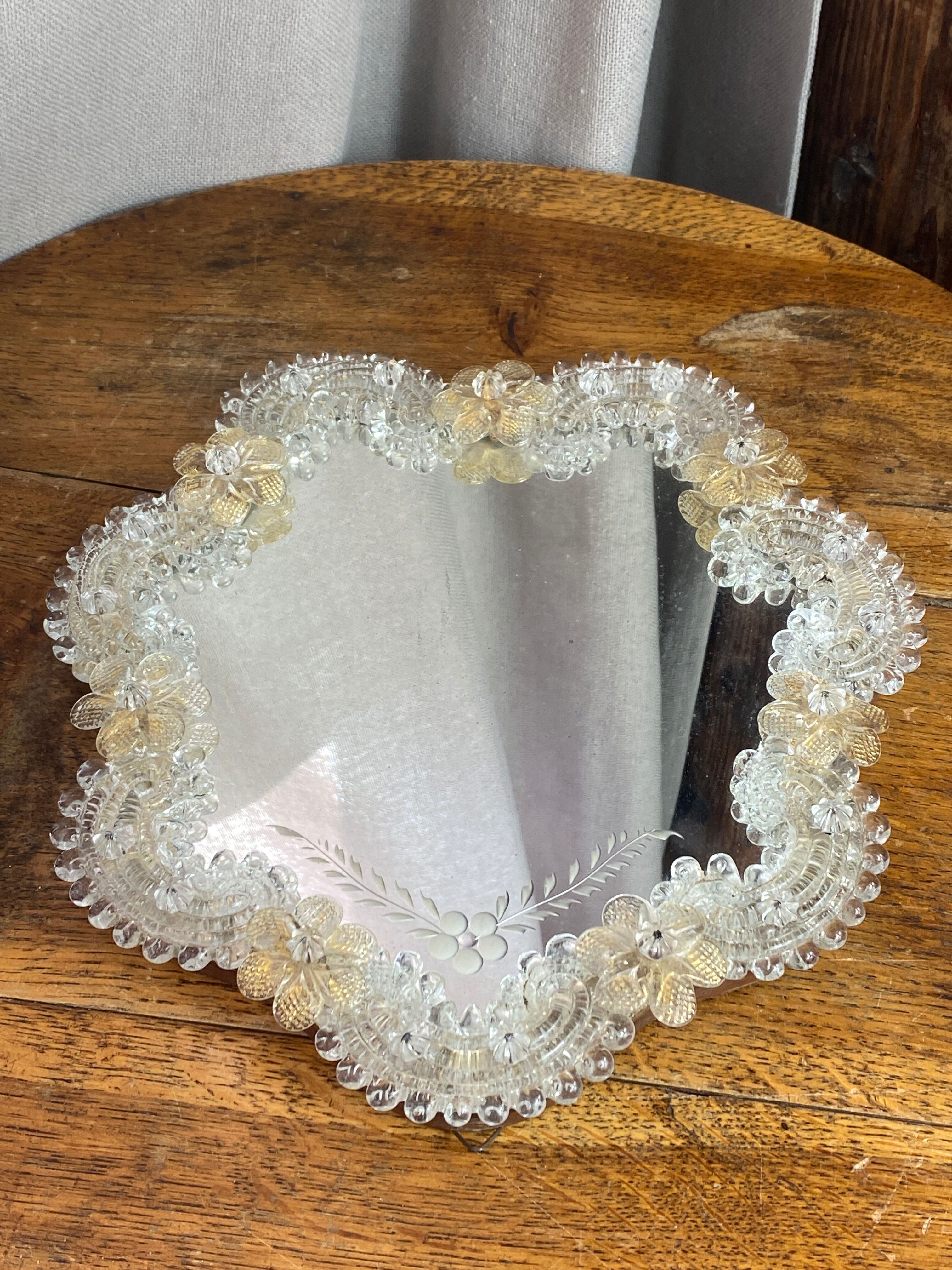 Venetian mirror made of Murano glass
