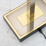 Floor lamp in gilded brass