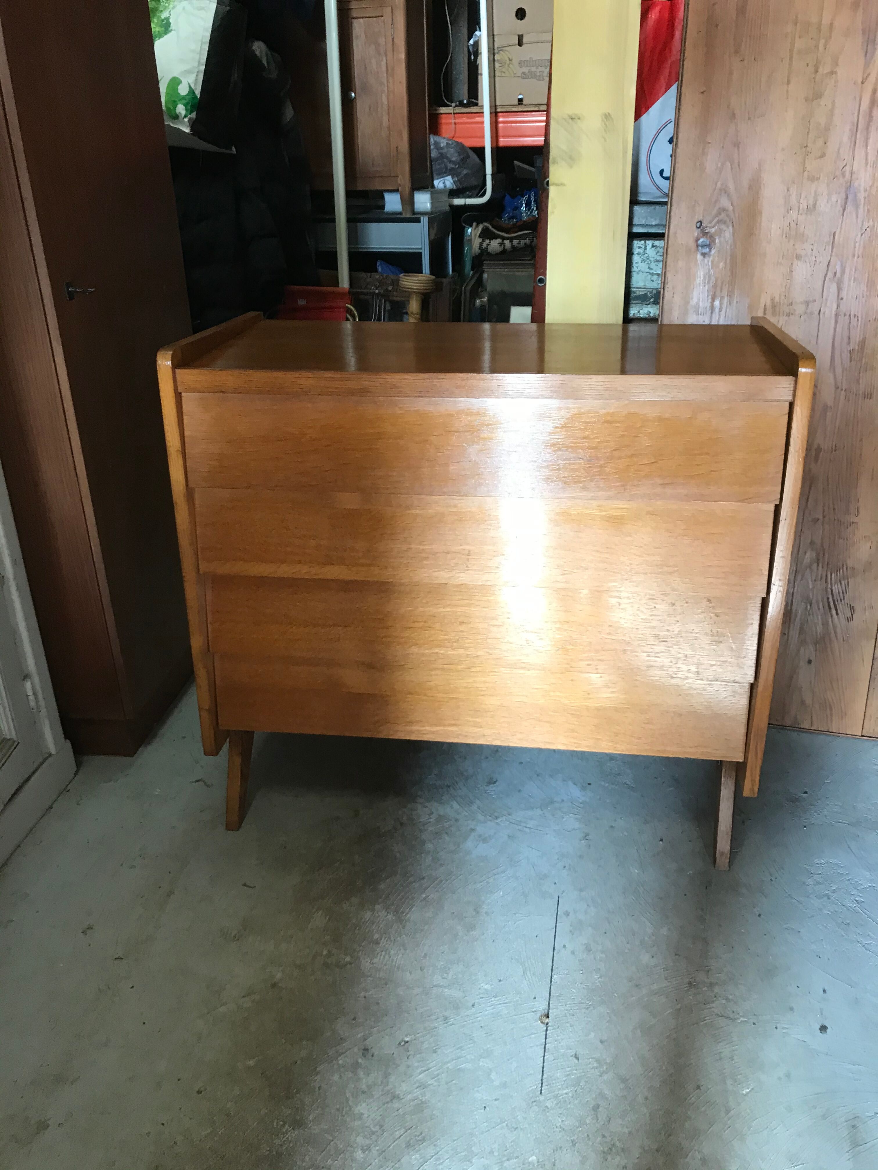 Chest of drawers foot vintage compass year 60