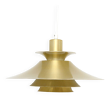 Lampe Frandsen dorée, Danemark années 1970