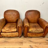 Pair of club chairs
