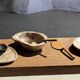Teak pie server kitchen utensil L30 W8