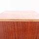 Mid-century bedside table by UP Závody, walnut nightstand with storage