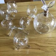 Carafe service and 6 ball glasses