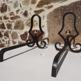 Chenets en fer forgé