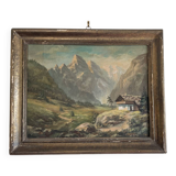 Oil on wood by W. Schmidt, 1947