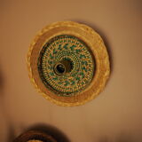 Vintage wicker wall lamp - unique piece