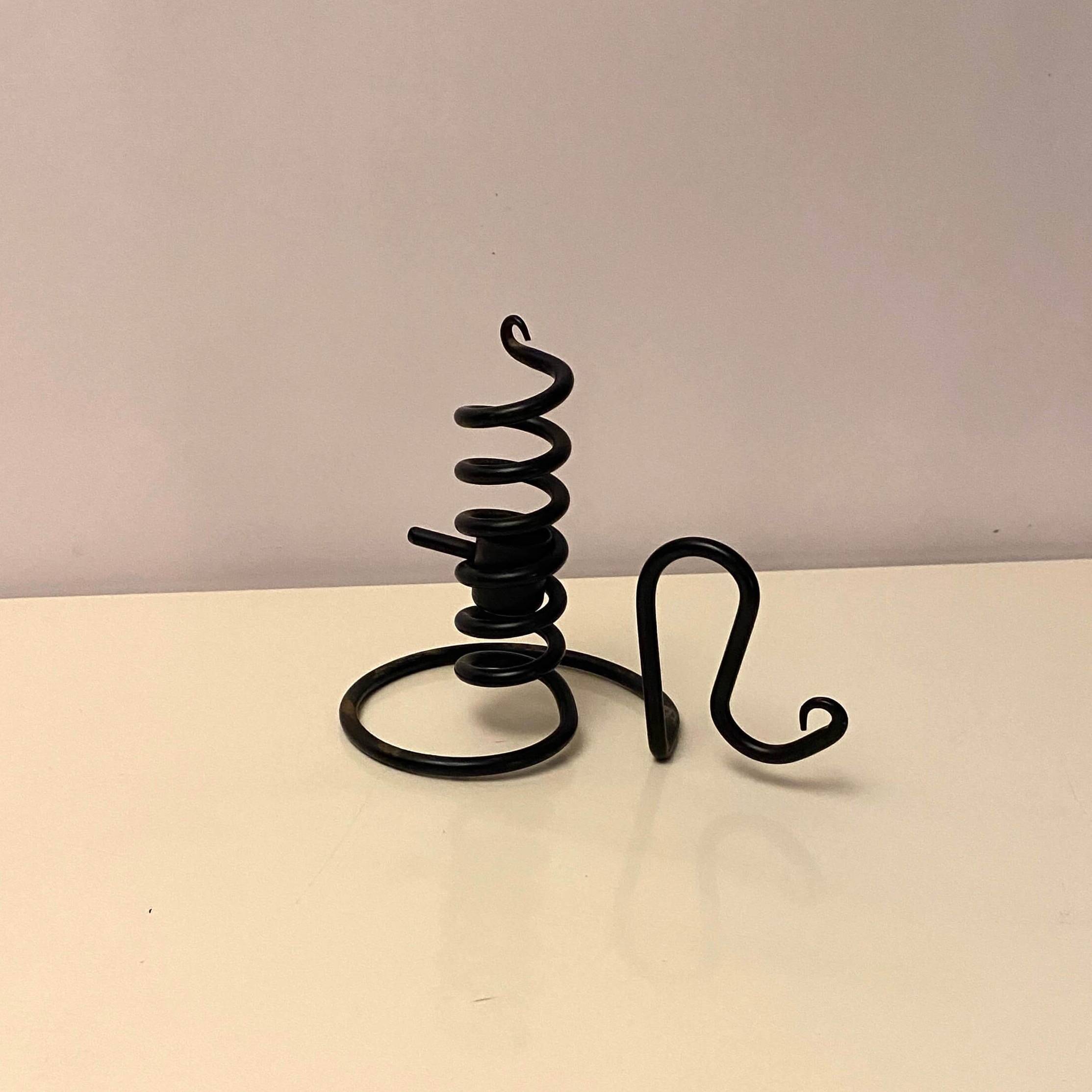 Spiral iron chandelier