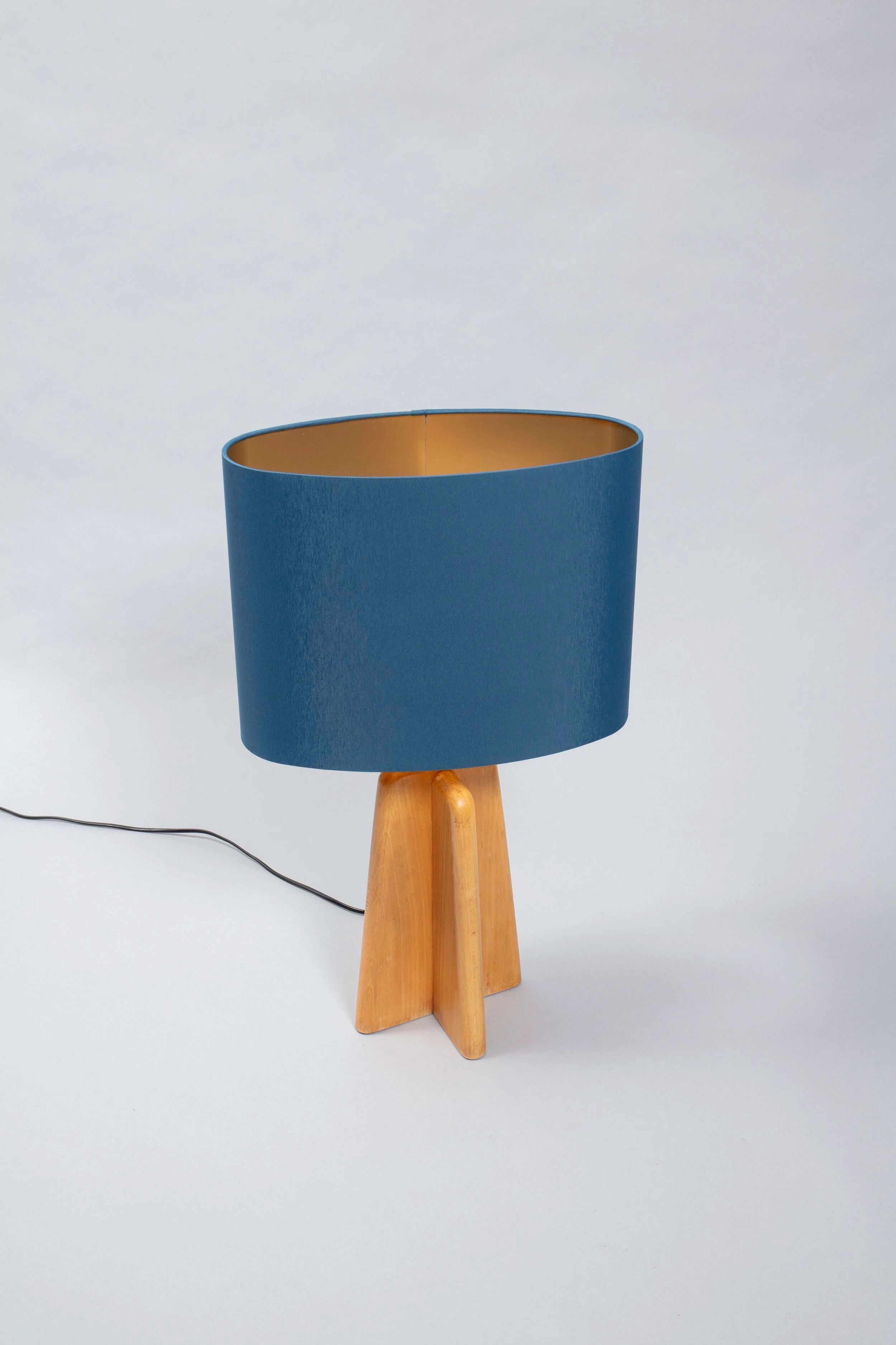 1980s wooden lamp