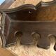Antique large kitchen utensil shelf - dark wood - origin alsace early 19th century