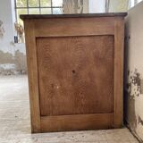 XL oak counter, trade furniture with multi-drawers