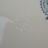 Plate in earthenware Boulenger iron earth Choisy Le Roi model Bordeaux diam 23 cm