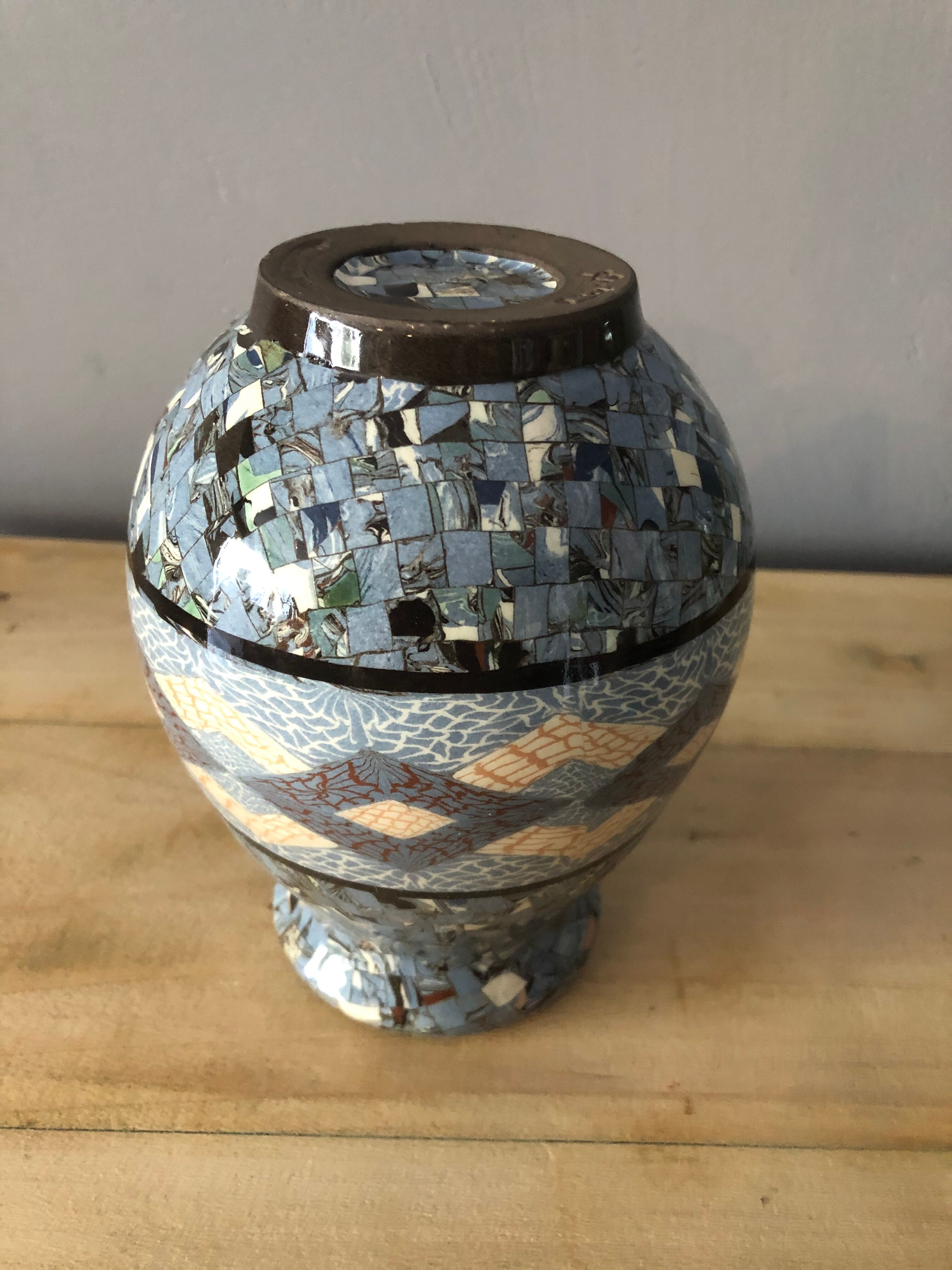 Ceramic vase, Jean Gerbino, Vallauris