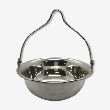 Silver metal basket