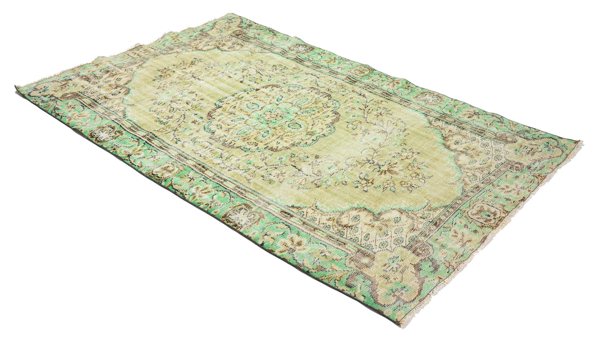 Anatolian handmade vintage rug 250 cm x 156 cm