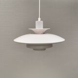 Classic Danish hanging lamp with multiple layers of shades by Lyskaer 1980s