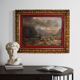 Peinture italienne, paysage signé et daté de 1846.