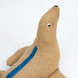 Vintage baby seal therapeutic toy by Renate Müller for H. Josef Leven, Sonneberg, 1970s